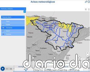 La CHE alerta de posibles crecidas en cauces menores y barrancos en el Alto Ebro