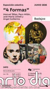 La exposición '4 Formas' muestra desde este martes en Badajoz cuatro enfoques contemporáneos al arte figurativo