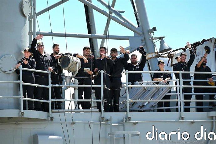 La fragata Numancia zarpa de Rota (Cádiz) para iniciar su quinto despliegue en la operación Atalanta