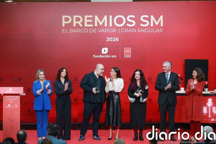 La Reina destaca la importancia de la lectura para los jóvenes en los Premios SM El Barco de Vapor y Gran Angular 2026