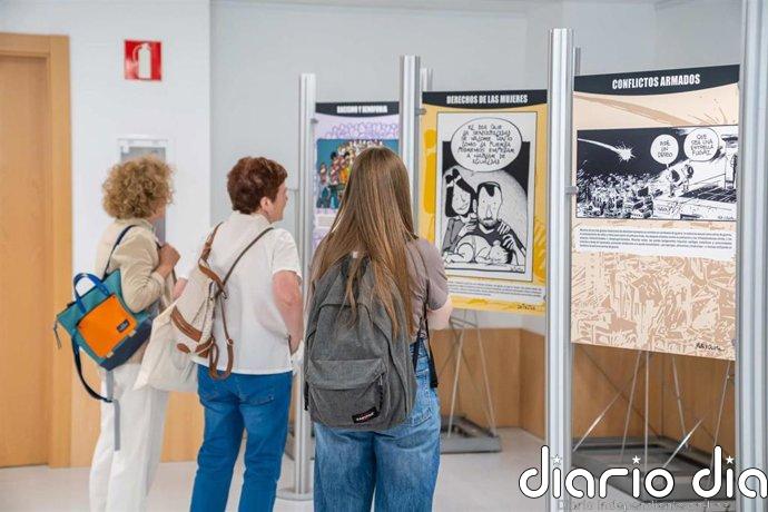 La UR acoge la Exposición 'Derechos Humanos en viñetas' de Aministía Internacional y el Frente Viñetista