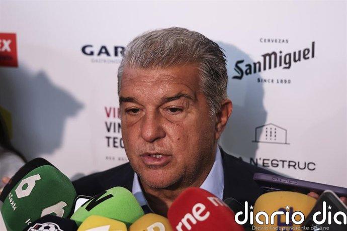Laporta carga contra Florentino Pérez: "Fue una rueda de prensa esperpéntica y llena de falsedades"