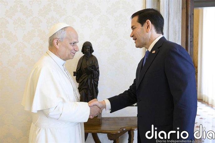 León XIV recibe a Marco Rubio en el Vaticano, tras las críticas de Trump al Papa