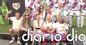 Los aficionados del Rayo ya se hacen notar en Leipzig