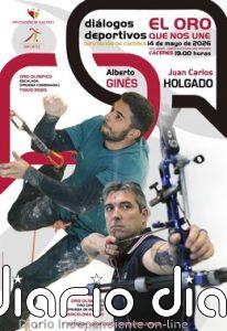 Los olímpicos Alberto Ginés y Juan Carlos Holgado conversan este jueves en Cáceres sobre sus éxitos y sus retos