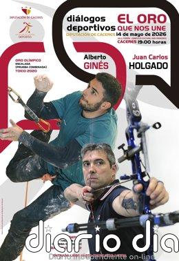 Los olímpicos Alberto Ginés y Juan Carlos Holgado conversan este jueves en Cáceres sobre sus éxitos y sus retos