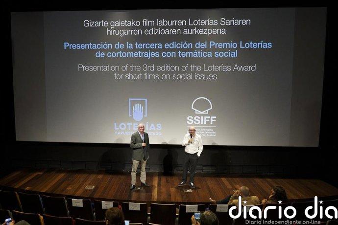 Loterías y Festival de San Sebastián convocan el Premio Loterías de cortos sociales, con 10.000 y 5.000 euros en premios