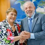 Lula reitera su respaldo a la expresidenta chilena Bachelet para la Secretaría General de la ONU