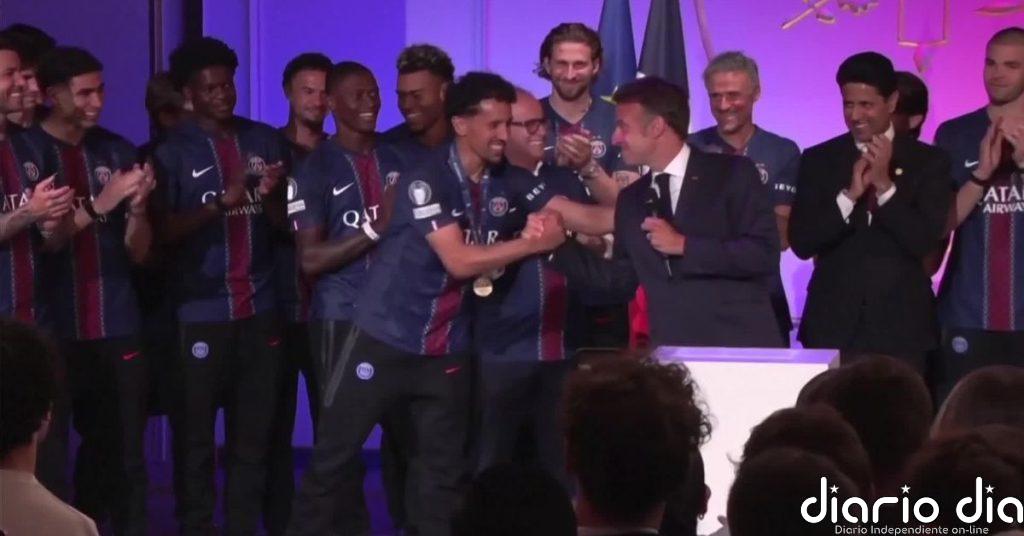 Macron abre las puertas del Elíseo al PSG tras proclamarse campeón de Europa