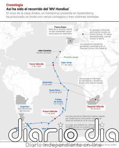 MAPA | Qué se sabe hasta ahora del crucero afectado por un brote de hantavirus y dónde se encuentra