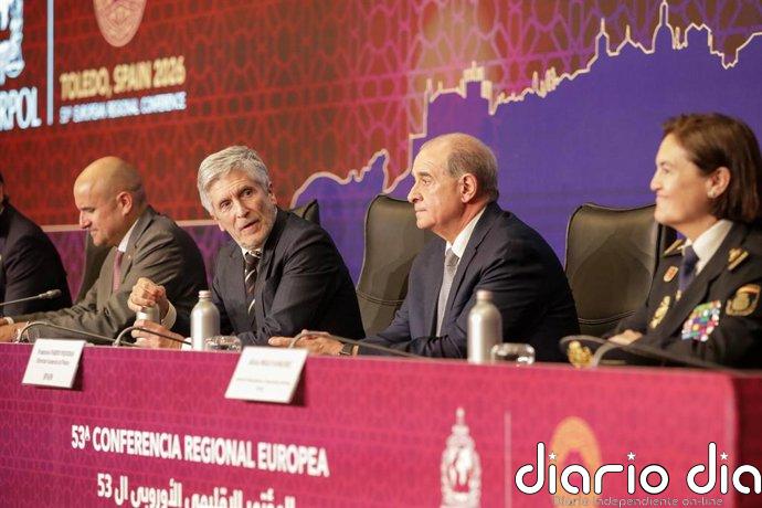 Marlaska defiende ante Interpol una respuesta global al blanqueo y el narcotráfico para que no "erosionen instituciones"