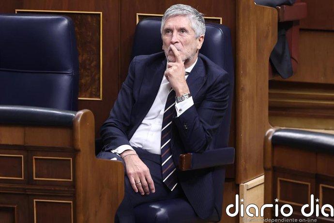 Marlaska se somete hoy al examen de la oposición en el Congreso tras la muerte de dos guardias civiles en Huelva