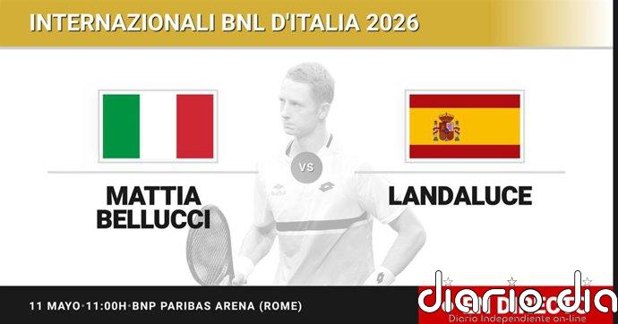 Mattia Bellucci - Martin Landaluce, en directo hoy: sigue el partido de Internazionali BNL d'Italia