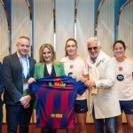 Milagros Tolón visita en Oslo al FC Barcelona Femení antes de la final de la Champions League