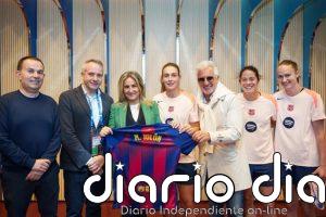 Milagros Tolón visita en Oslo al FC Barcelona Femení antes de la final de la Champions League