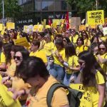 Miles de educadores de 0 a 3 años salen a las calles en su primera huelga general de la historia