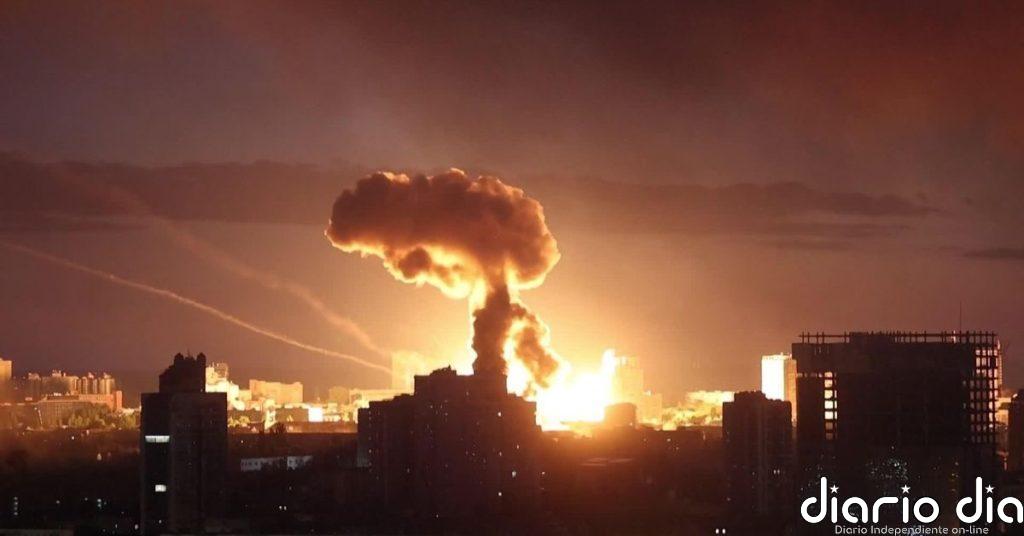 Misiles y drones rusos golpean Kiev en un ataque masivo de madrugada