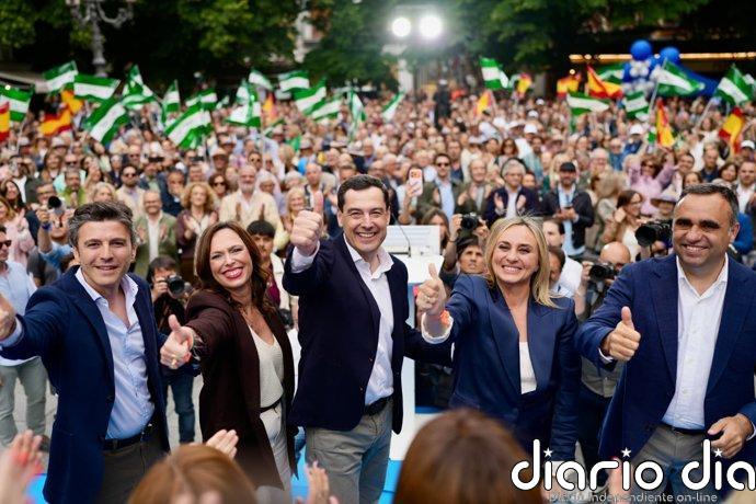 Moreno pide la "matrícula de honor" para el PP-A y que pueda haber ya gobierno en julio con mayoría "suficiente"