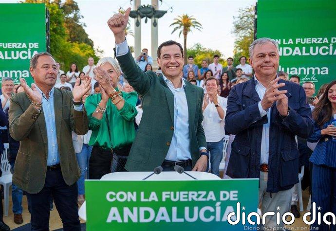 Moreno se quedaría al borde de la mayoría absoluta el 17M con PSOE-A a la baja y subida de Vox, según un sondeo de Joly