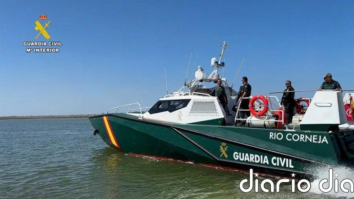 Muere en Huelva un agente de la Guardia Civil tras una colisión durante la persecución de una narcolancha