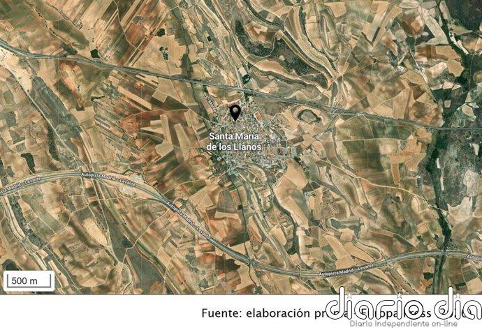 Muere un hombre de 70 años tras la salida de la vía de un turismo en Santa María de los Llanos