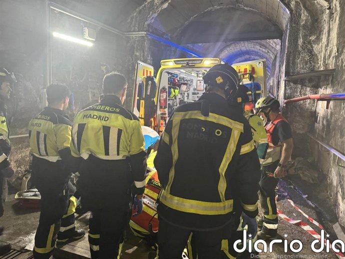 Muere un trabajador de Cercanías Madrid tras recibir un golpe de una retroexcavadora