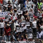 Mutualistas se manifiestan en Madrid para pedir cambios en la pasarela al RETA
