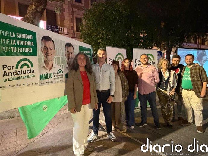 Por Andalucía inicia la campaña electoral en Córdoba resaltando las luchas de la clase trabajadora