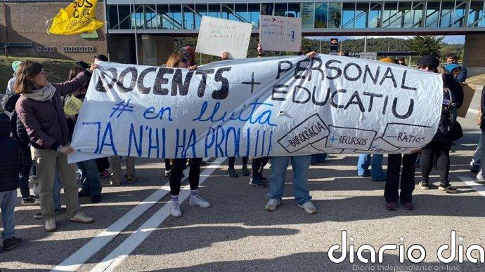 Reabierta la C-16 en el Túnel del Cadí (Lleida) tras una manifestación de profesores