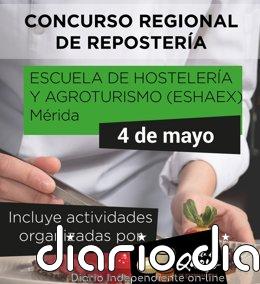 Reposteros de Extremadura competirán este lunes en Mérida por ganar el Certamen Regional de Repostería 2026