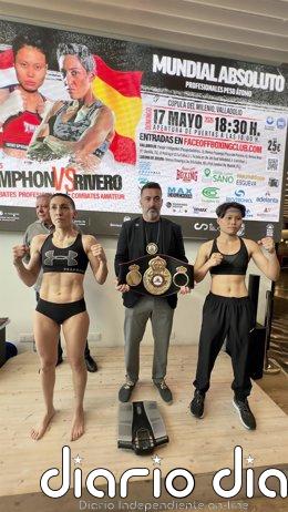 Rivero y Namphon, listas para disputar este domingo el Título Mundial de boxeo