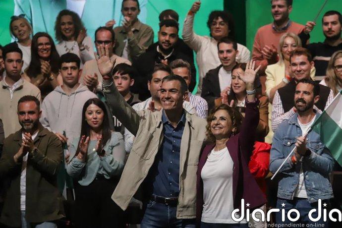 Sánchez y Montero comparten este miércoles en Pulianas (Granada) su tercer mitin conjunto de la campaña del 17M