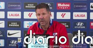Simeone: "No iremos a buscar otro Griezmann, porque seguramente no habrá otro igual a él"