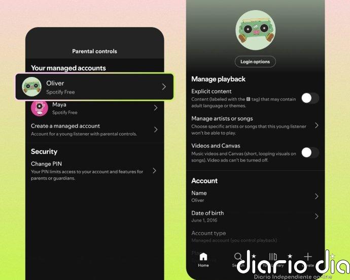 Spotify extiende las cuentas administradas para menores a la versión gratuita de la 'app'
