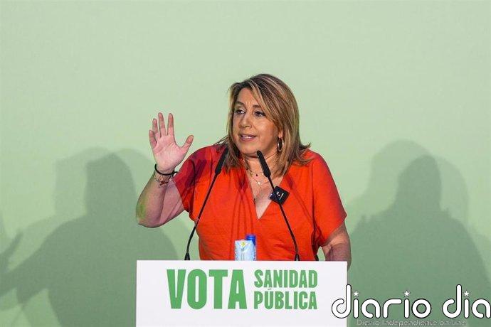 Susana Díaz cree que Marlaska "se equivocó" al no ir al funeral de los guardias civiles: "Dejó sola a María Jesús"