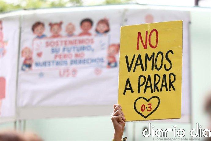 Trabajadoras de 0-3 años de toda España se manifiestan mañana en Madrid para exigir unas "condiciones dignas"