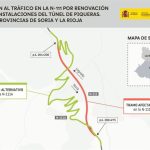 Transportes renueva las instalaciones del túnel de Piqueras en la N-111, entre Soria y La Rioja