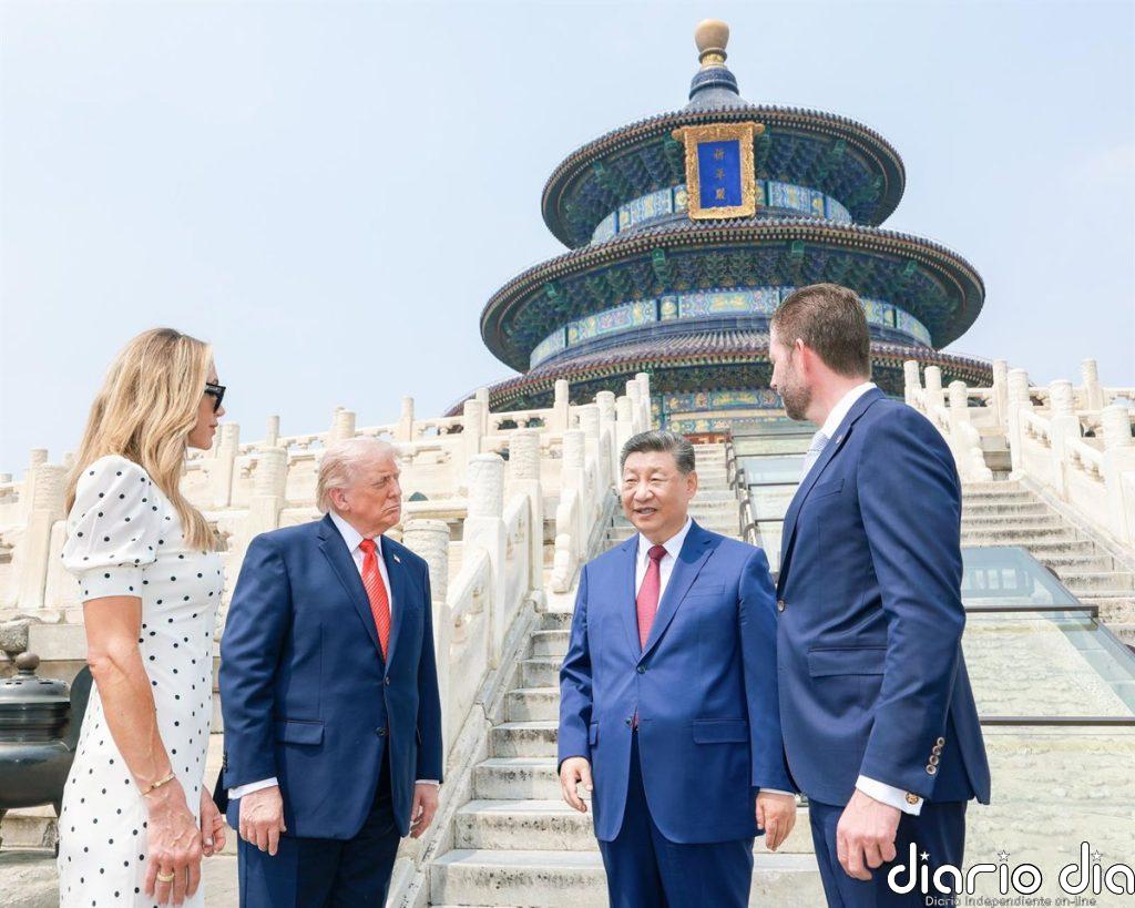 Trump pide a China construir un futuro "próspero" y "de cooperación" basado en los "valores compartidos"