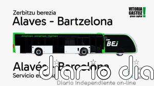 Tuvisa refuerza su servicio de autobuses para el partido entre el Deportivo Alavés y el F.C Barcelona
