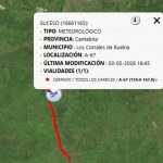 Un accidente múltiple implica a 16 vehículos en la A-67 tras una granizada "repentina"