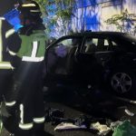 Un conductor que huía de la Policía en dirección contraria por la M-40 choca contra una furgoneta
