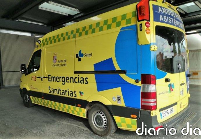 Un herido tras una colisión entre una moto y un turismo en Burgos