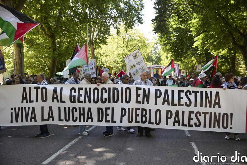 Una manifestación en Madrid pide el "boicot" a Israel en el 78 aniversario de la Nakba