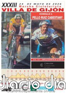 Unos 150 ciclistas participan en la XXXIII Marcha Cicloturista Villa de Gijón en homenaje a Pedro Ruiz Cabesnaty