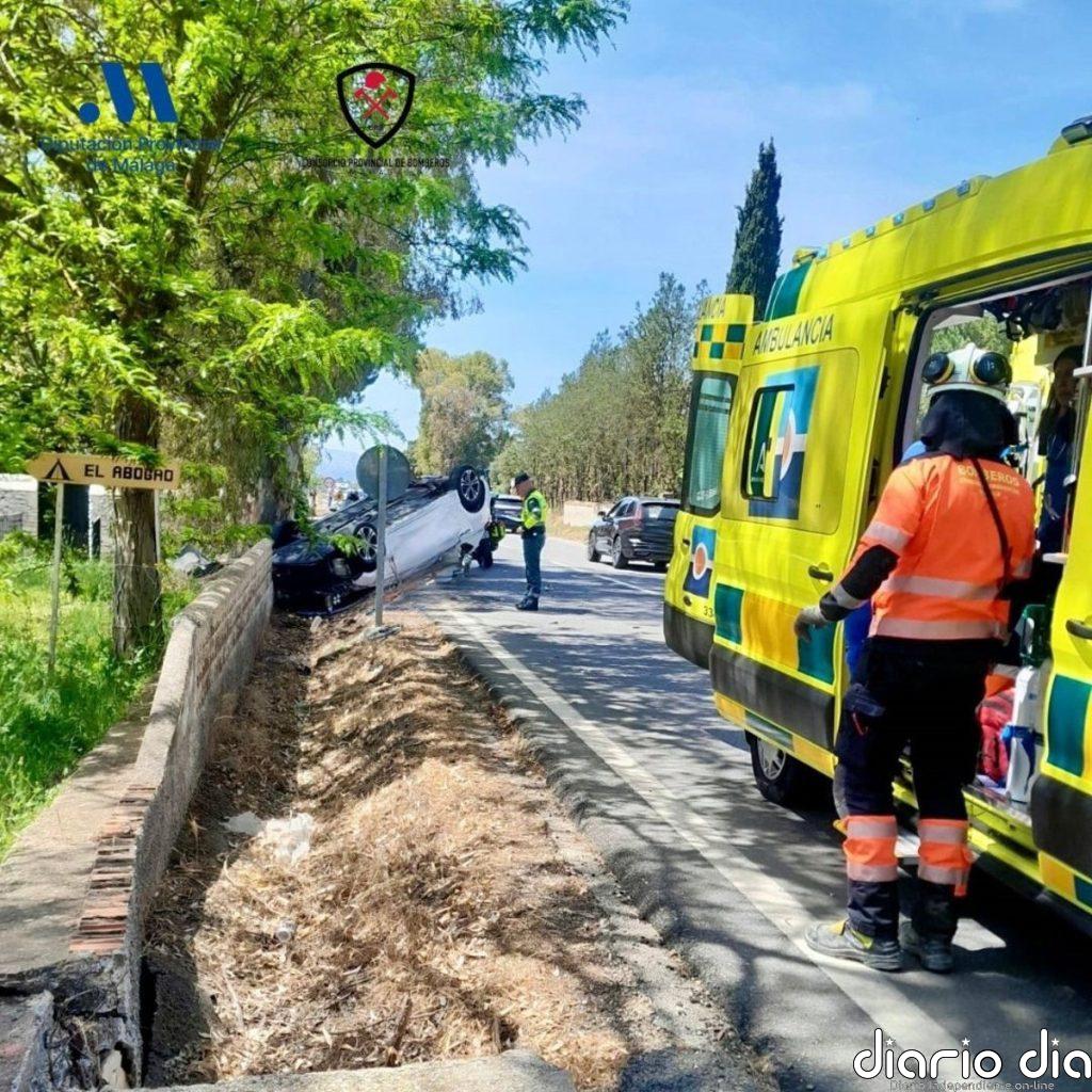 Varias personas heridas tras un accidente en la A-367 en Ronda