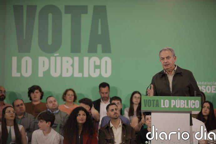 Zapatero apela al PSOE-A de las "inmensas mayorías" para pedir con "gratitud" votar a Montero el 17M