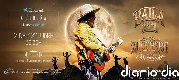 Zucchero, voz icónica del rock blues italiano, actuará el 2 de octubre en el Palacio de la Ópera de A Coruña