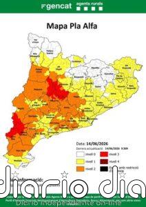 30 municipios de Barcelona, Lleida y Tarragona en peligro muy alto de incendio este domingo