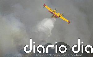 Activo un incendio forestal en Cospeito (Lugo)