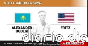 Alexander Bublik - Taylor Fritz, en directo hoy: sigue el partido de Stuttgart Open